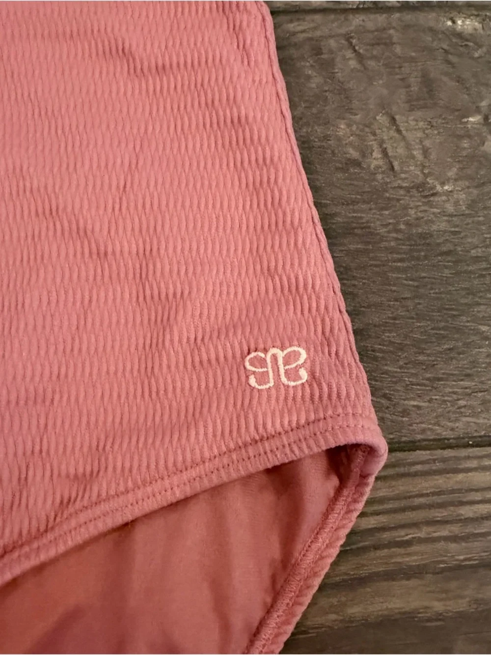 Albion‎ Natalie Ribbed One-Piece Dusty Pink Swimsuit - Dusty Pink Size L